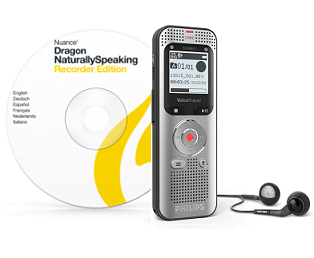 Philips Digital Voice Tracer DVT2050 plus Dragon Software with 2-Stereo Quality Microphones and Large LCD Display